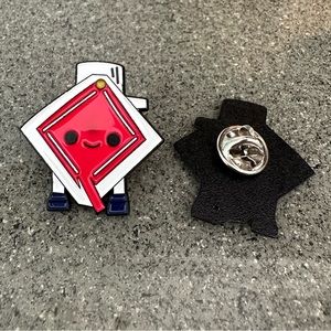 Happy Oxygenator Pins! ECMO! 1 in stainless steel pins for your badge or lanyard